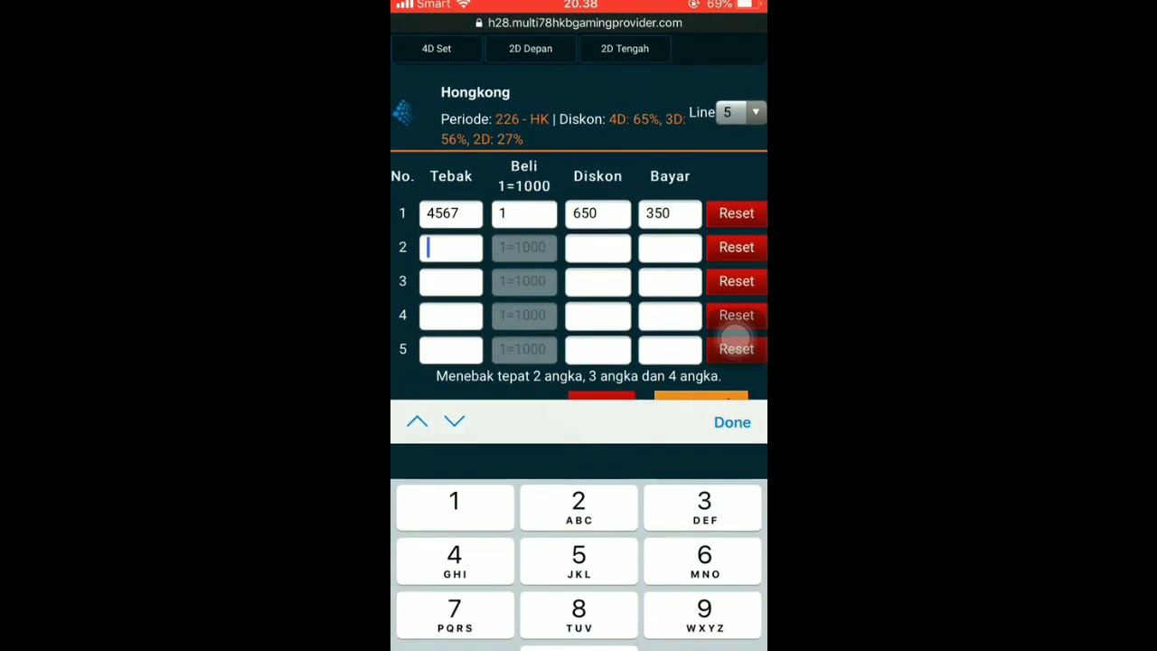 Panduan Cara Pasang Togel  Jenis 4D  3D dan 2D di situs 