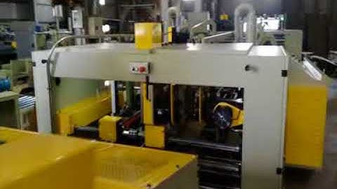 Auto Folder Stitcher Gluer Machine Model : AS-2009SG testing running before shipment