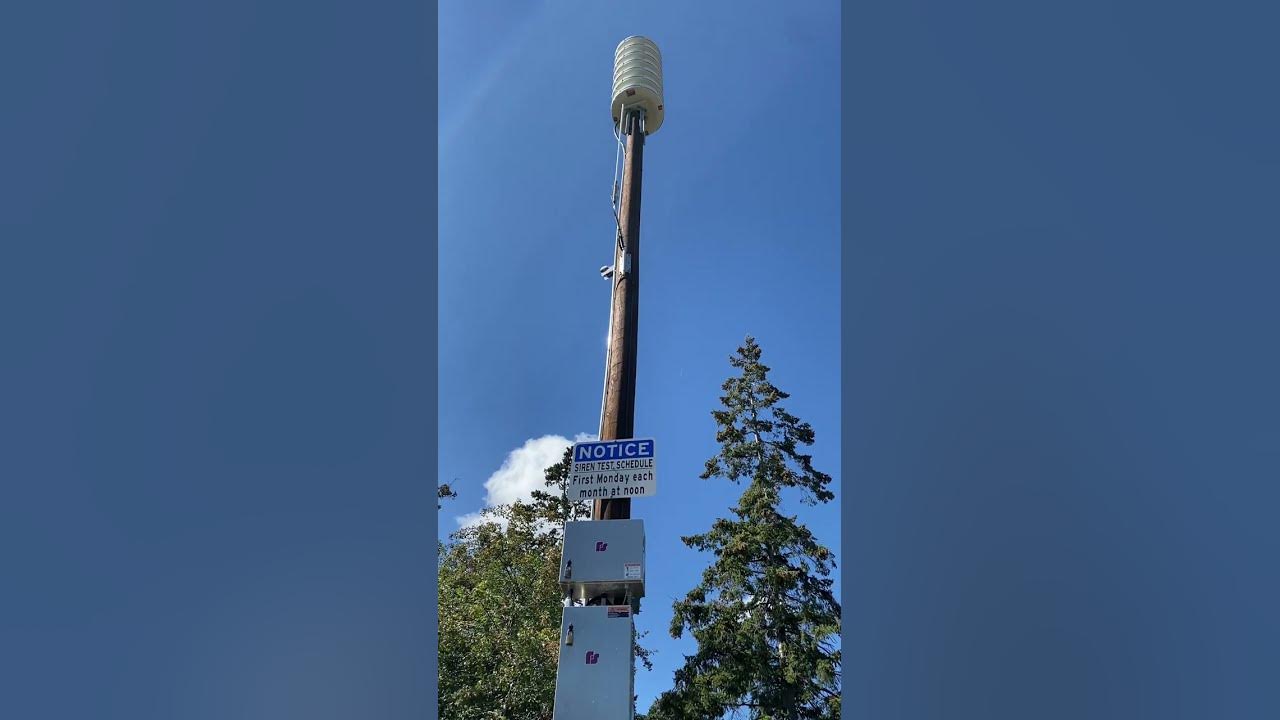 Washington tsunami siren test