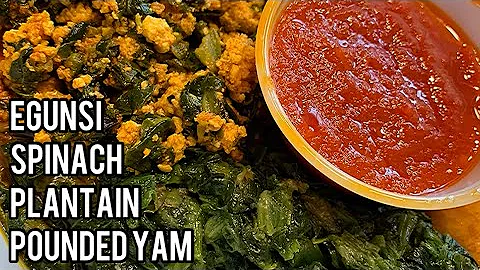 My Reaction to Nigerian Food | African Food | Vegetarian Plate w/Pounded Yam/Fufu