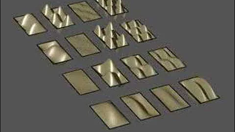2D Standing Wave Patterns (rectangular fixed boundaries)
