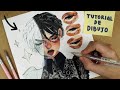 ¿Cómo dibujar y pintar Rostros? (Inclinados) Tutorial + Tips de dibujo