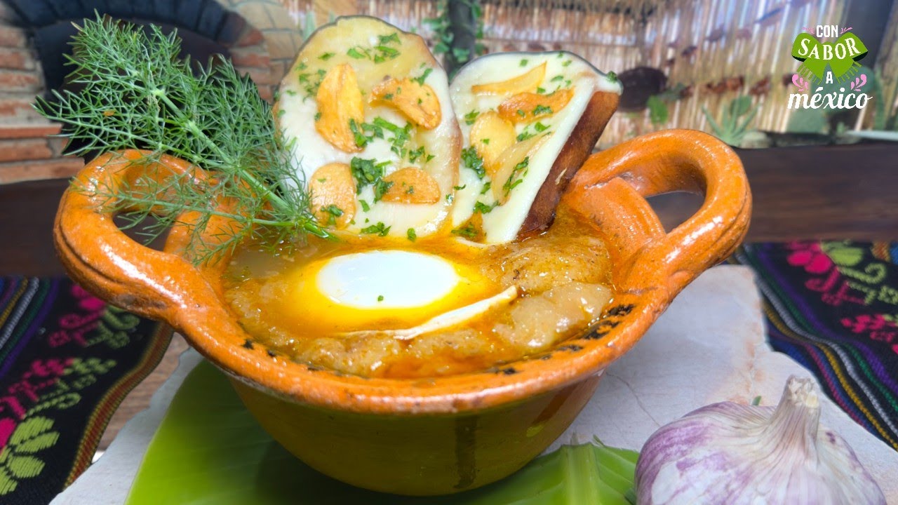 SOPA DE AJO ¡INMEJORABLE y DELICIOSA! / #ConSaborAMexico