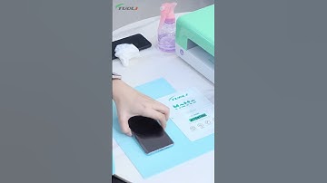 Make a sceen protector for Android curved mobile with TL1812MS matte hydrogel film & TL518 machine