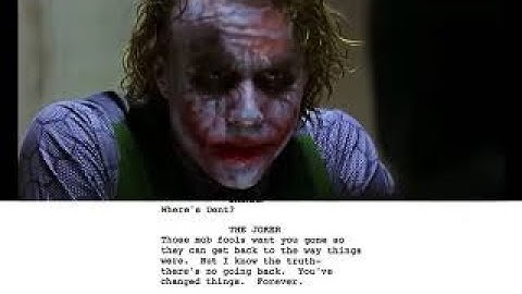 The Dark Knight Featurette From Script to Screen: The Joker Interrogation Scene (2008)