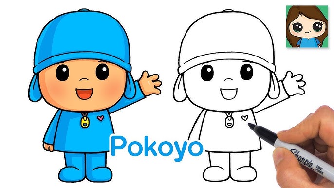 COMO DESENHAR O PATO DE POCOYO /// HOW TO DRAW DUCK/POCOYO 