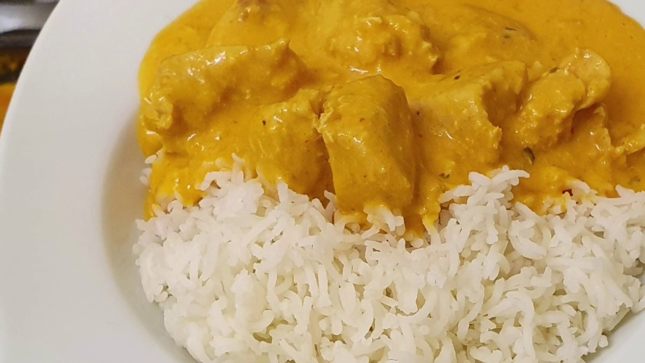 Curry con  pollo  FACILÍSIMO! Arroz basmati PERFECTO! Preparado  en 25 minutos!