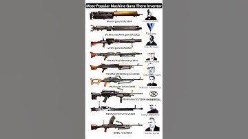 Iconic Light & Heavy Machine Guns & There Inventors | BREN, MG 34, Type 92 #shorts