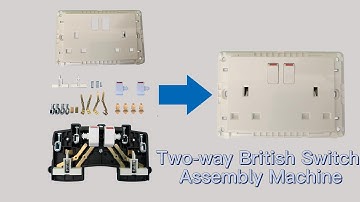 Two way British Switch Flexible Automatic Assembly Machine Production Line