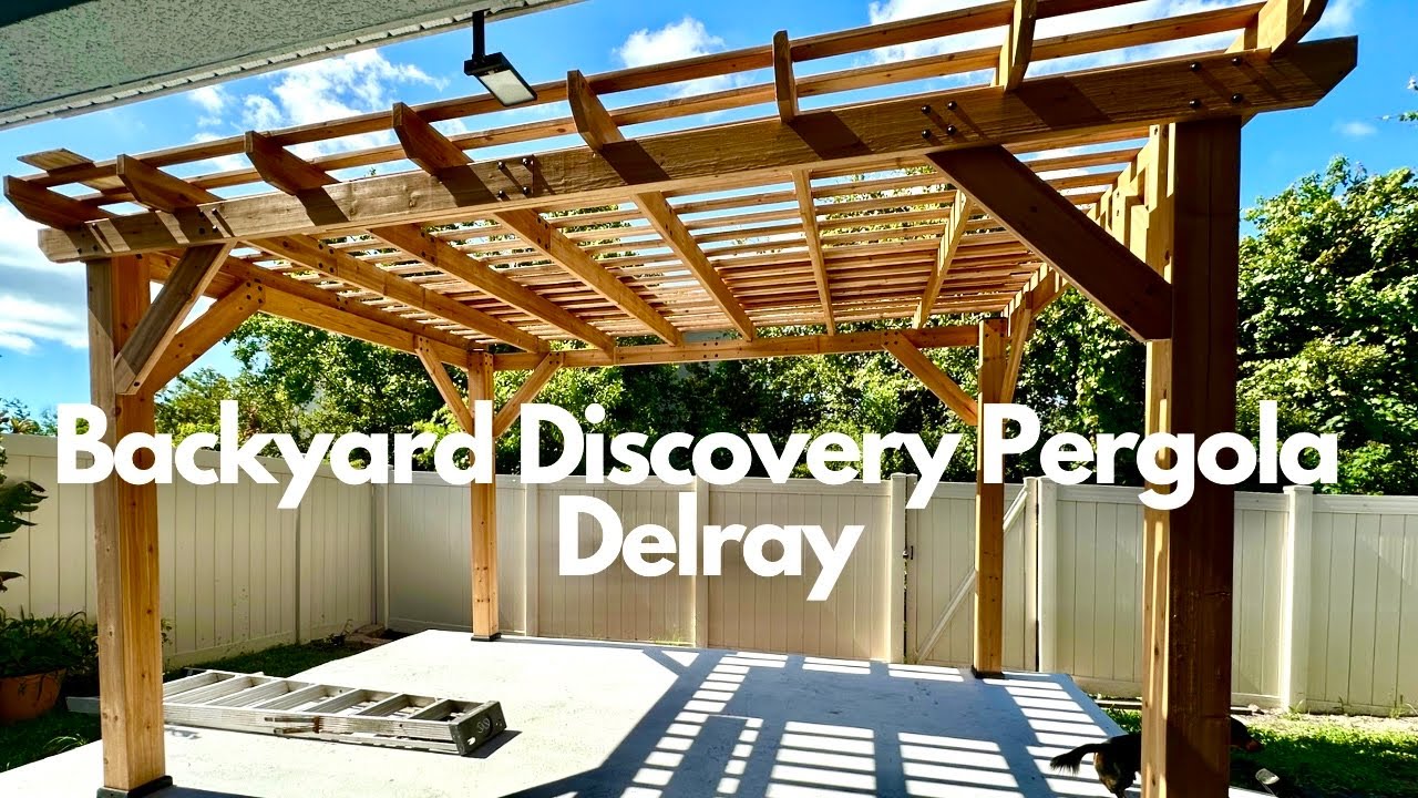 Building the Backyard Discovery Pergola - Delray Model for my first time  😜🤘 - YouTube