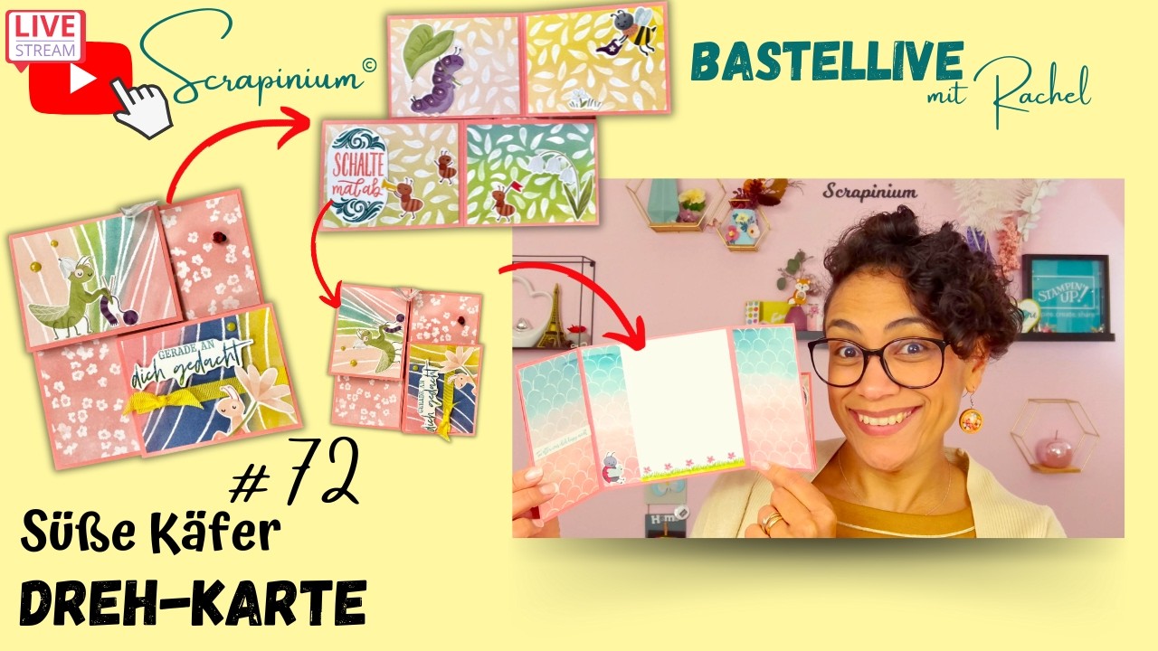 Dreh-Karte - Süße Käfer Stampin’ Up - Bastellive Nr72