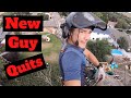 TREE JOB FROM HELL!!! NEW GUY QUITS PART 1