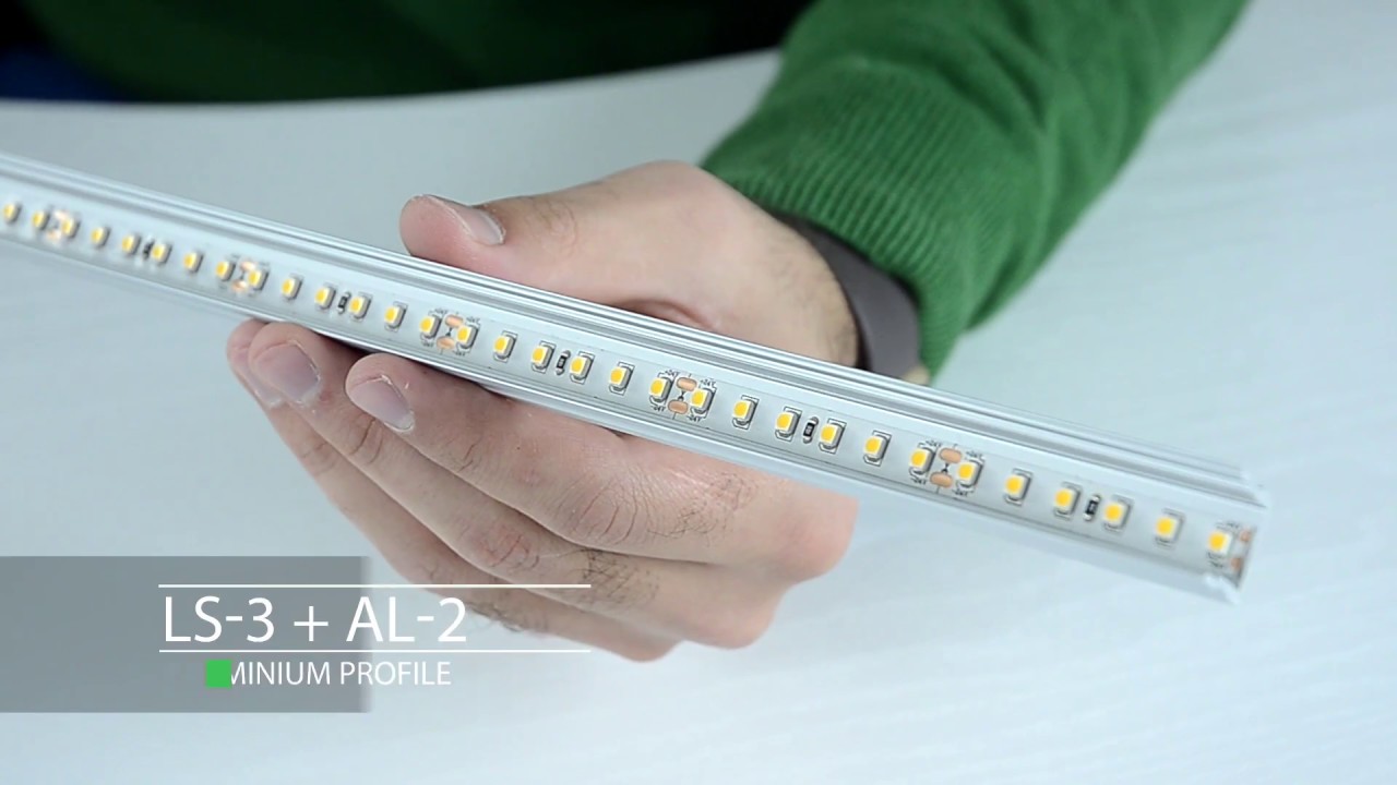 cursief Vermeend chatten How to mount LED strip to aluminium profile and how to achieve linear  effect - YouTube