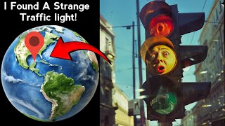 😱😶‍🌫️I Found A Strange Traffic light in google maps and google earth #map #earth #hrbro76 