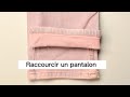 Raccourcir un pantalon en gardant lourlet dorigine