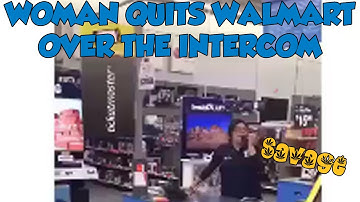 Walmart Employee Quits Like a Savage