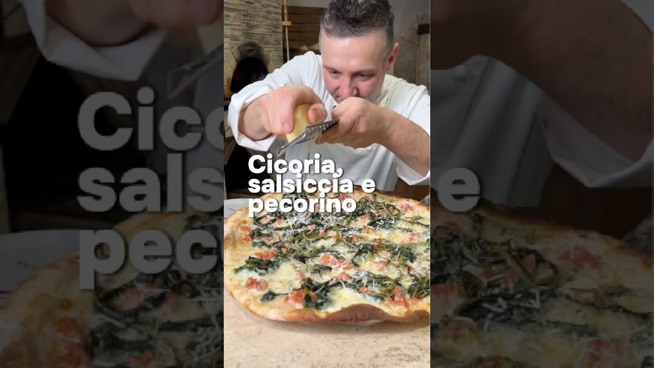 Pizza Cicoria, Salsiccia e Pecorino