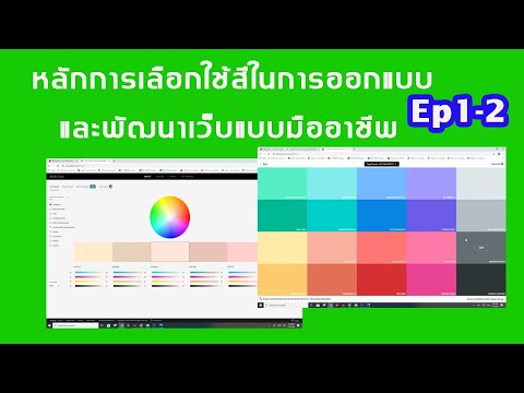 Ep1-2 หลักการเลือกใช้สีในการออกแบบและพัฒนาเว็บแบบมืออาชีพ By AJ Apiwat