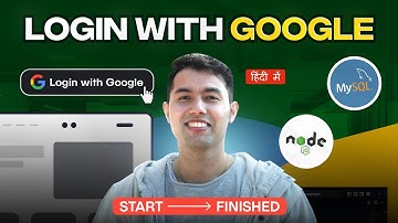 Complete Login with Google in Node.js, OAuth & MySQL 🔥