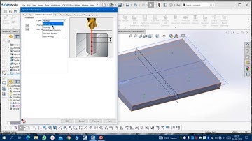 DRILLING in SolidWorks CAM | CAMWorks #CNC #VMC #CAM #CAD #CADCAM