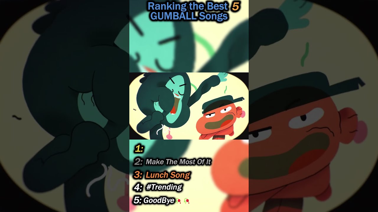 RANKING THE BEST 5 GUMBALL SONGS OAT Funny Gumball Shorts