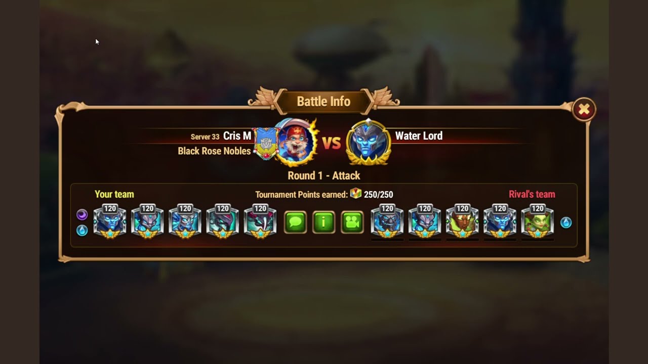 Hero wars - ToE - how to kill Water Lord - W1D5 ADF 2