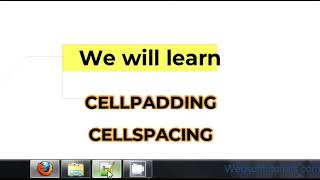 lab 1 task 5 cellspan, rowspan , cellpadding and cellspacing