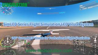 336-Inch SimLED Series Curved Flight Simulation LED Visual System