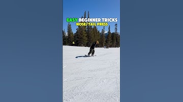 The most basic snowboard butter: TAIL PRESS/NOSE PRESS