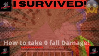 How to take ZERO FALL DAMAGE in Minecraft! *Simple command