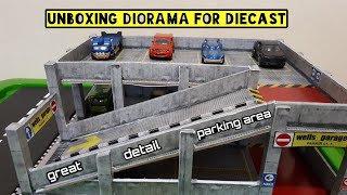 Diorama Diecast Skala 64 - Parkiran Dua Lantai