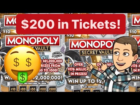 🔴 LIVE Monopoly Madness: 20 Secret Vault Scratch Offs looking for that $2 Million Win! 💰