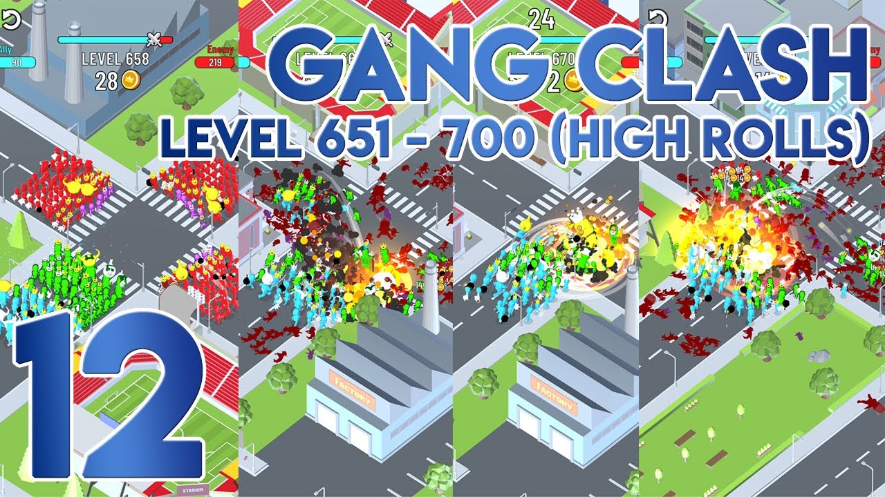Gang Clash Level 651 to 700 in High Rolls Gameplay Walkthrough Part 12