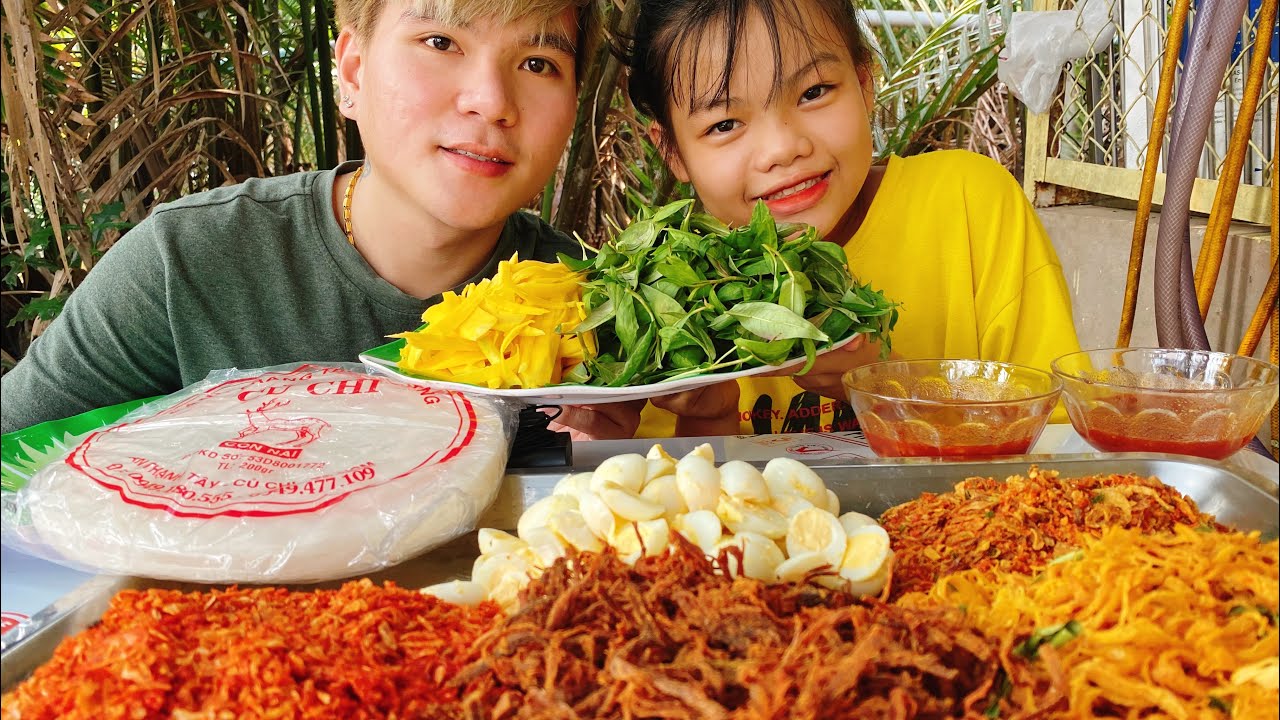 Mâm Bánh Tráng Cuốn Khổng Lồ | Making Vietnamese Giant Rice Paper Rolls – Vlog #32
