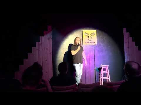My first time ever doing an open mic standup set.