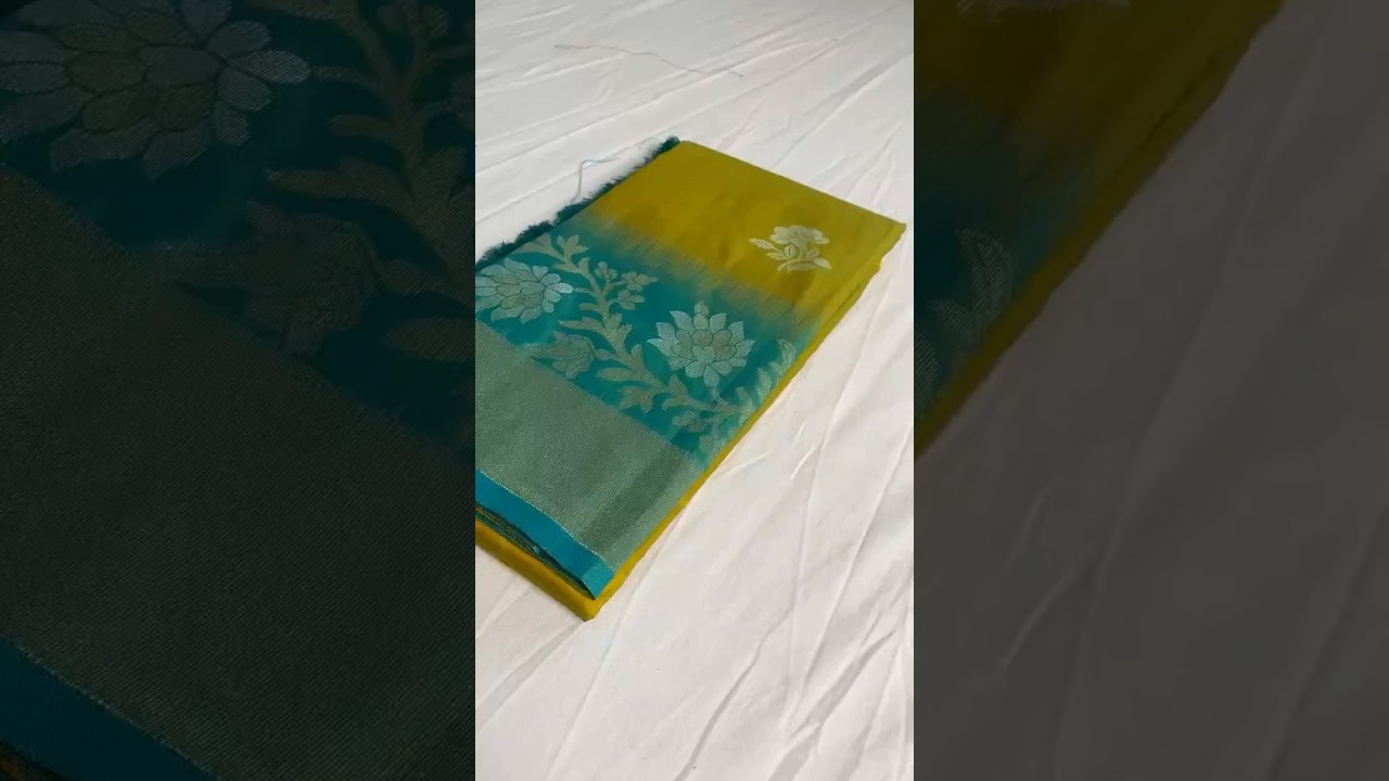 Dual Tone Contrast Pallu Designer Saree