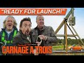Clarkson, Hammond and May Catapult a Citroën Back to France | The Grand Tour: Carnage A Trois
