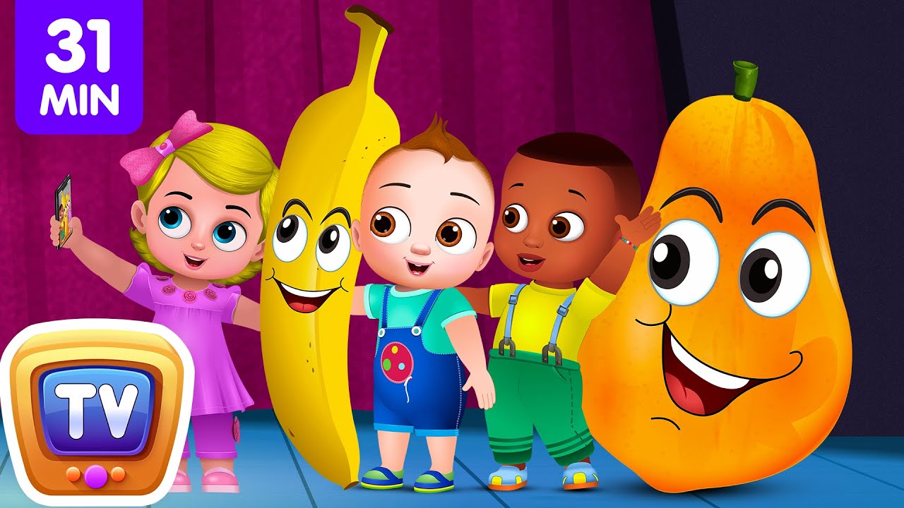 ⁣The Fruit Friends Nursery Rhyme + More ChuChu TV Toddler Learning Videos for Babies