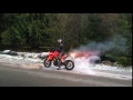 Ducati Multistrada frost burnout