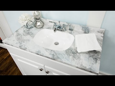 Faux marble countertops