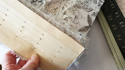 Sewing my Journal Signatures to a Spine - Hollow Spine Tutorial