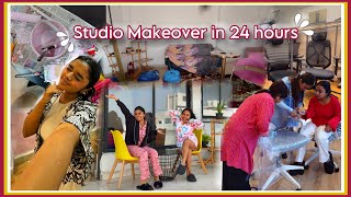 Studio Makeover in 24 hours! 😱🏡💖Thebrowndaughter & ​⁠@Gopali