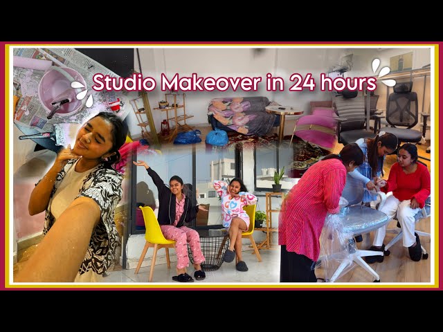 Studio Makeover in 24 hours! 😱🏡💖Thebrowndaughter & ​⁠@Gopali class=