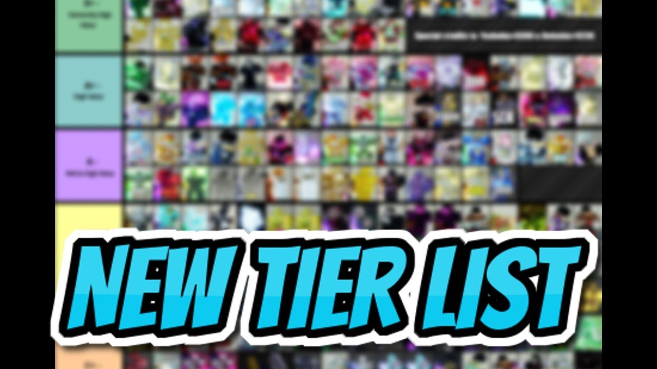 The OFFICIAL Yba Tierlist Updated