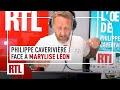 Philippe caverivire face  marylise lon secrtaire gnrale adjointe de la cfdt