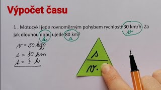 Výpočet času, rychlost příklady