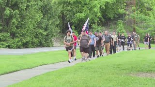 Firefighters Honor Fallen Euclid Police Officer Jacob Derbin With Memorial Walk