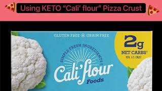 KETO Cauliflower pizza crust (low carb)(recipe in description below) Please share the video.