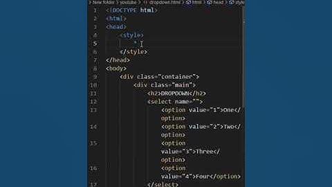 DROP DOWN | HTML CSS CODING