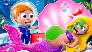 Pregnant Zombie Mermaid Going to a DOCTOR - Zombie Song & More Nursery Rhymes - Kids Songs